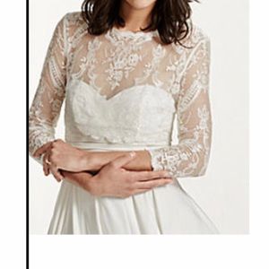 Wedding Dress Tulle Topper